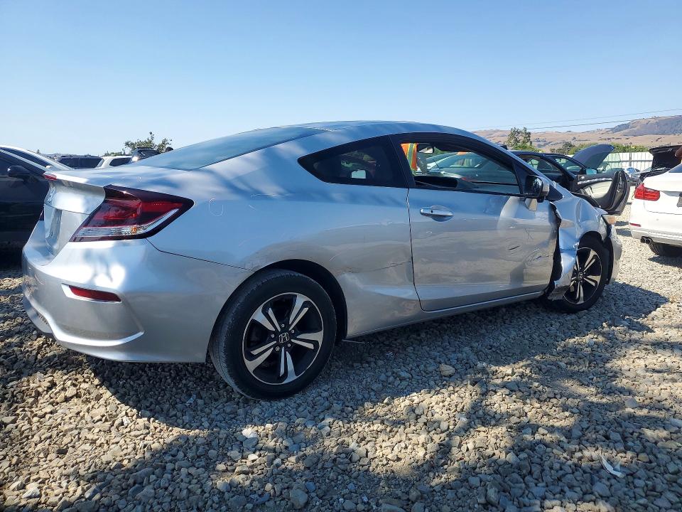 2015 Honda Civic VIN 2HGFG3B80FH520991 COPART salvage auction — FRONT END, Ca - Salvage Certificate, sold $1,800 on 2026-07-02 (photo 3)