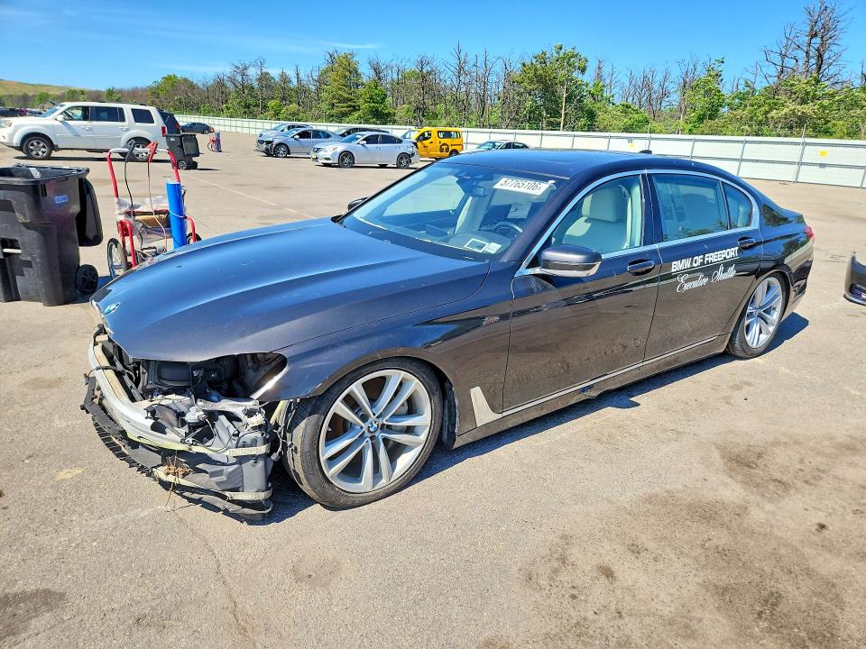 2016 BMW 7er VIN WBA7F2C53GG420172 COPART salvage auction — FRONT END, Ny - Certificate Of Title, sold $6,200 on 2026-08-08 (photo 1)
