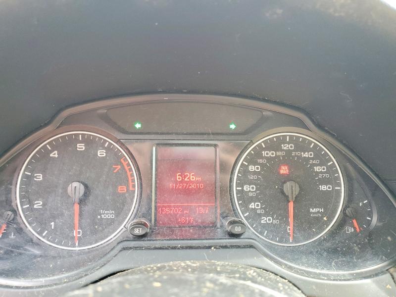 2011 Audi Q5 VIN WA1CFAFPXBA011259 COPART salvage auction — REAR END, Wa - Vehicle Cert Of Ownership-Titl, sold $300 on 2026-07-27 (photo 9)