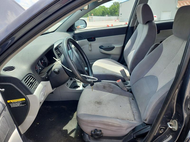 2010 Hyundai Accent VIN KMHCN4ACXAU422555 COPART salvage auction — FRONT END, OH - CERT OF TITLE-SALVAGE, sold $100 on 2026-07-02 (photo 7)