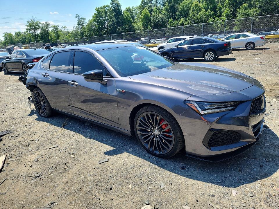 2023 Acura Tlx VIN 19UUB7F02PA003368 COPART salvage auction — REAR END, Md - Cert Of Salvage > 75% Damage, sold $9,600 on 2026-07-31 (photo 4)