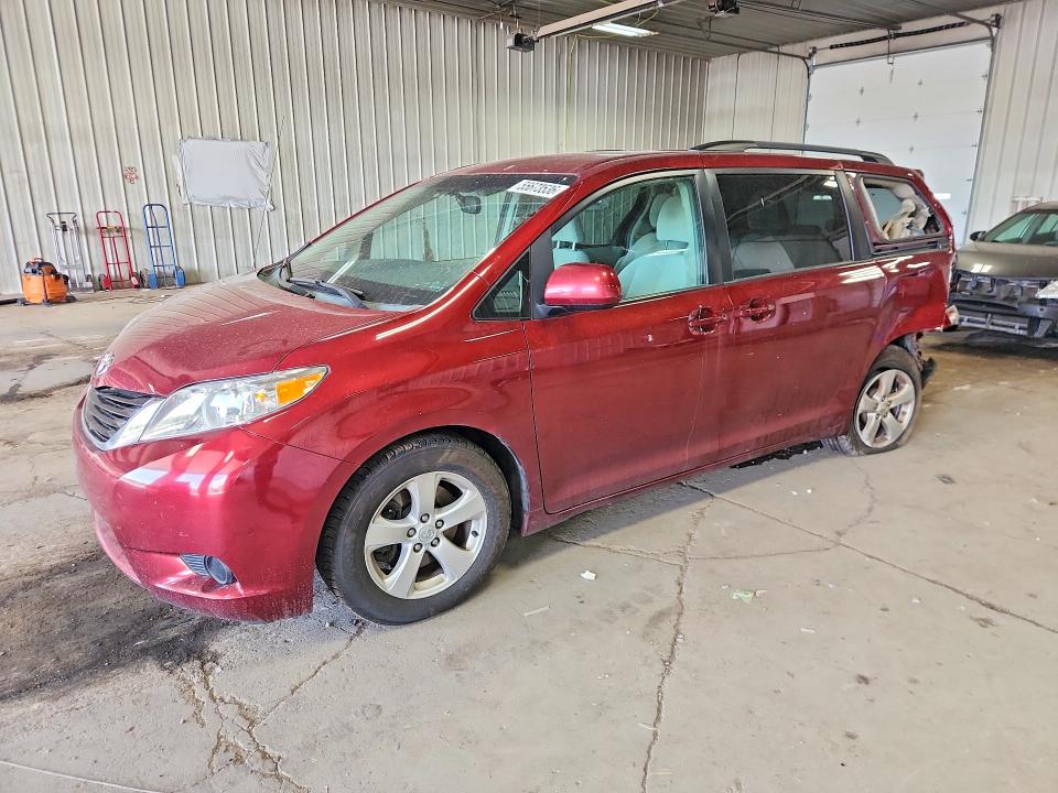 2013 Toyota Sienna VIN 5TDKK3DC9DS400425 COPART salvage auction — REAR END, Pa - Certificate Of Salvage, sold $650 on 2026-07-13 (photo 1)