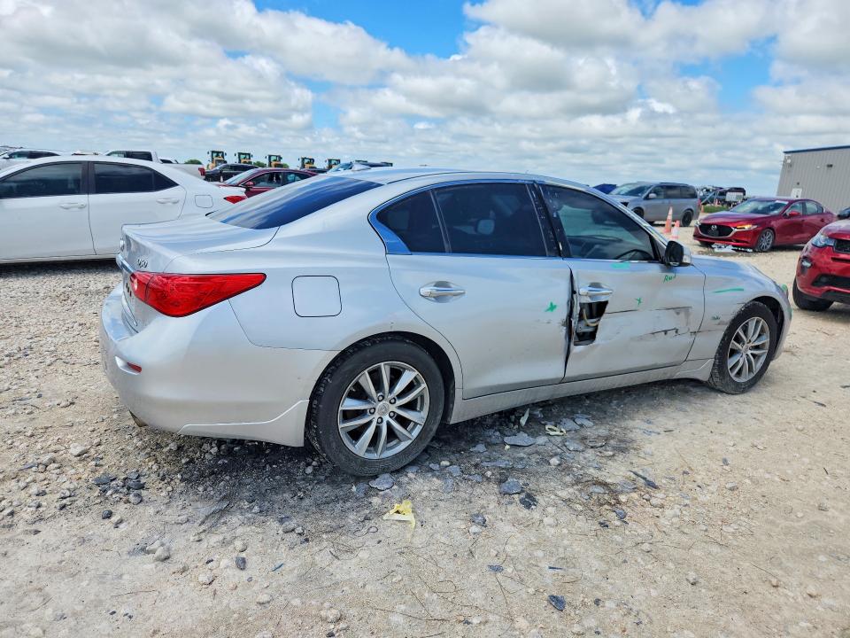 2016 Infiniti Q50 VIN JN1CV7AP5GM201692 COPART salvage auction — SIDE, Tx - Salvage Vehicle Title, sold $90 on 2026-07-16 (photo 3)
