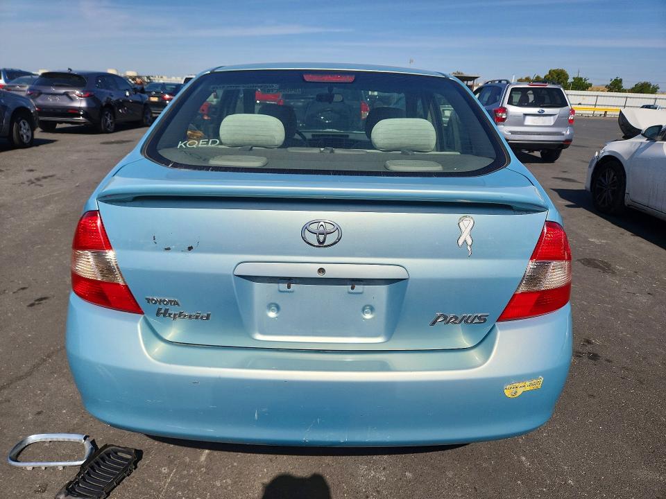 2002 Toyota Prius VIN JT2BK18U120044567 COPART salvage auction — FRONT END, Ca - Salvage Certificate, sold $200 on 2026-07-06 (photo 6)