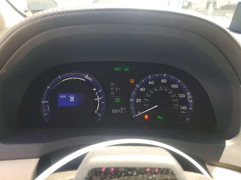 2010 Lexus Hs 250h VIN JTHBB1BA0A2007209 COPART salvage auction — FRONT END, Ca - Salvage Certificate, sold $4,650 on 2026-07-09 (photo 9)