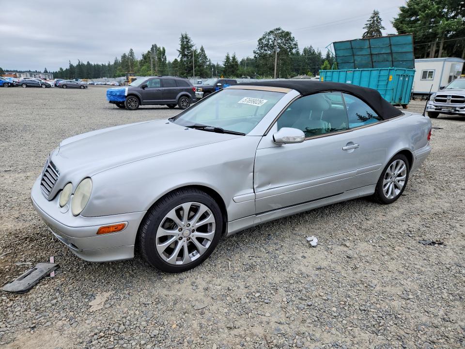 2000 Mercedes-benz Clk-klasse VIN WDBLK65G6YT039491 — COPART salvage auction photo
