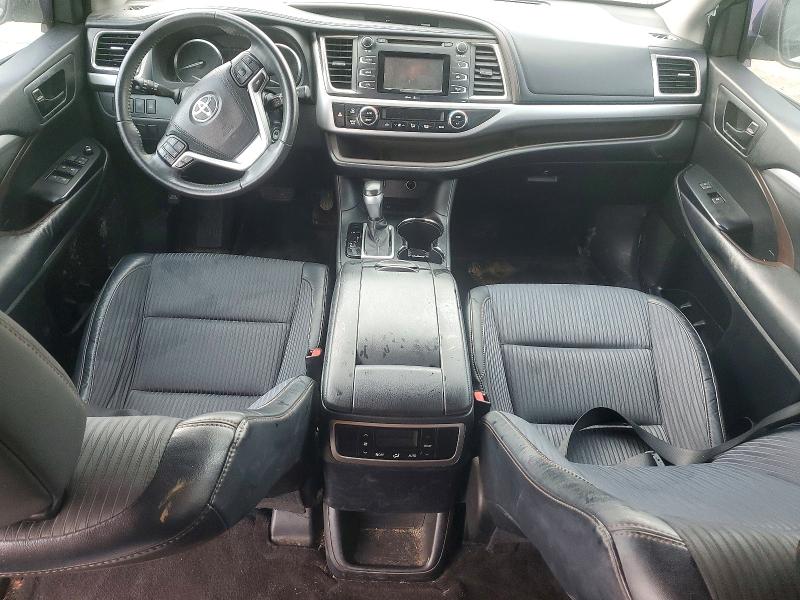 2015 Toyota Highlander VIN 5TDZKRFH7FS090868 COPART salvage auction — FRONT END, Ms - Cert Of Title-Salvaged, sold $4,000 on 2026-07-31 (photo 8)