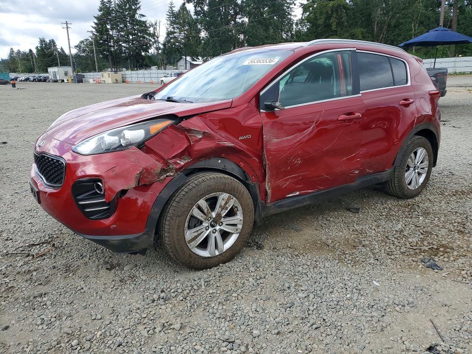 2019 Kia Sportage VIN KNDPMCAC9K7547758 COPART salvage auction — FRONT END, Salvage Title, sold $200 on 2026-07-21 (photo 1)
