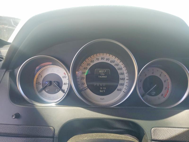 2013 Mercedes-benz C class VIN WDDGF4HB6DR271338 COPART salvage auction — FRONT END, Ca - Salvage Certificate, sold $950 on 2026-08-06 (photo 9)