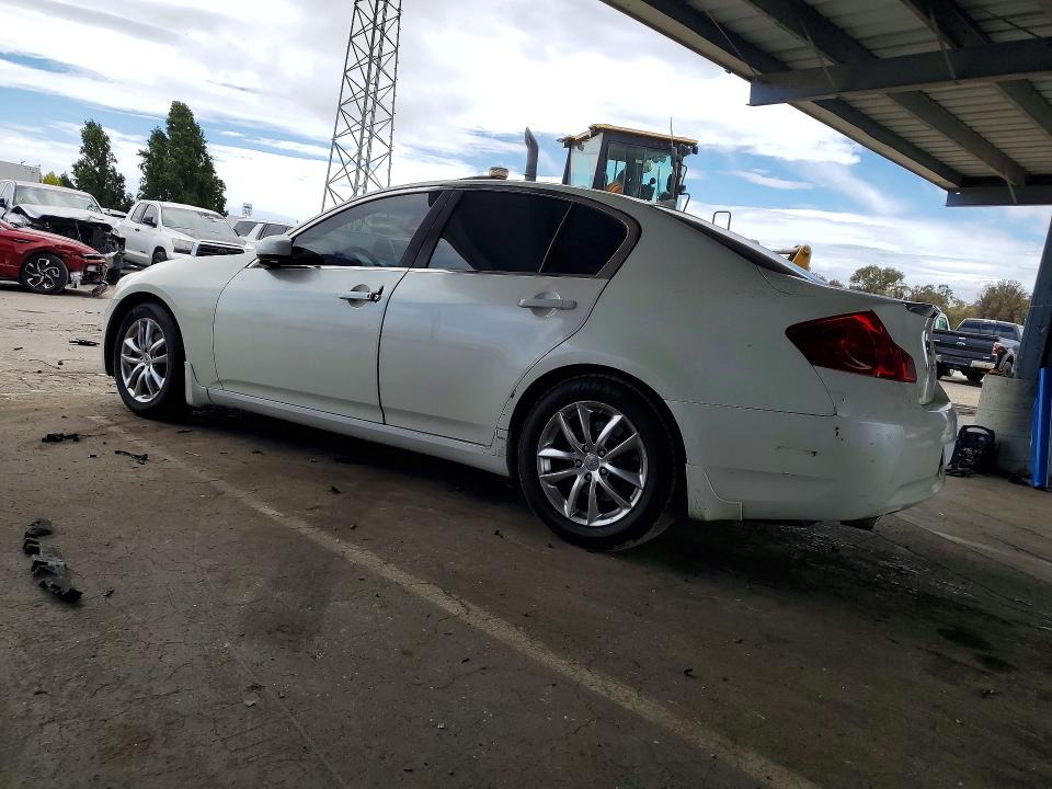 2007 Infiniti G VIN JNKBV61E97M721698 COPART salvage auction — VANDALISM, Ca - Salvage Certificate, sold $900 on 2026-07-07 (photo 2)