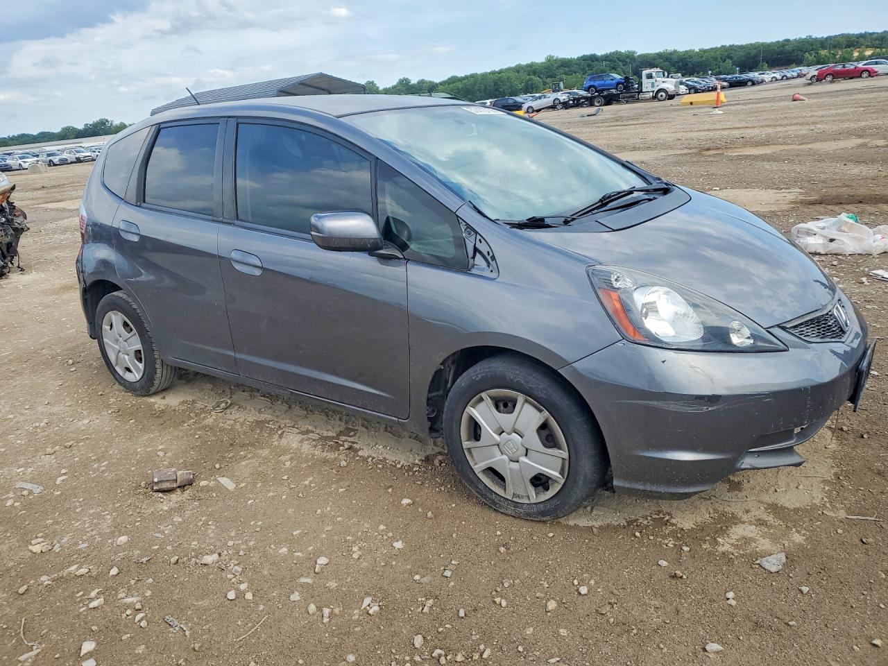 2013 Honda Fit VIN JHMGE8H34DC021112 COPART salvage auction — Front End, KS - CERT OF TITLE-SALVAGE, sold $525 on 2026-07-09 (photo 4)