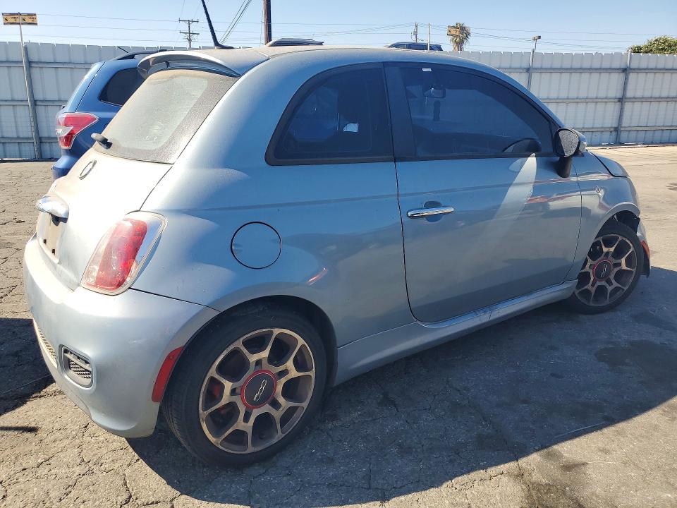 2013 Fiat 500 VIN 3C3CFFBR4DT573572 COPART salvage auction — FRONT END, Mt - Dis/Dlr/Exp Only Clean Title, sold $250 on 2026-07-27 (photo 3)