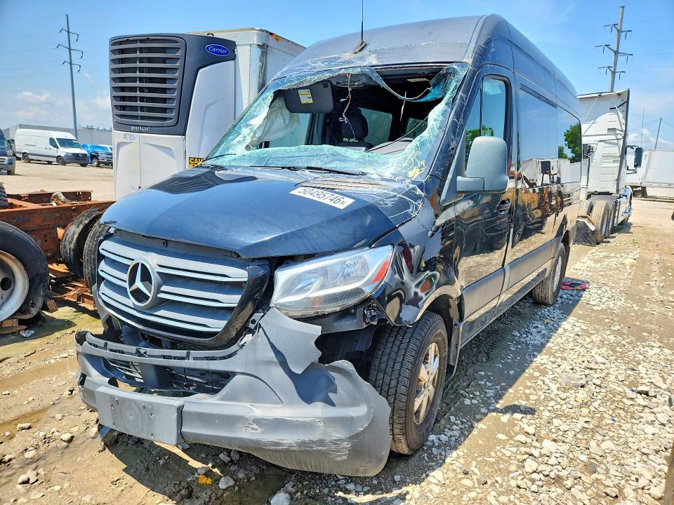 2019 Mercedes-benz Sprinter VIN WDZPF0CD9KP020883 COPART salvage auction — ROLLOVER, Oh - Cert Of Title-Salvage, sold $3,250 on 2026-07-11 (photo 1)