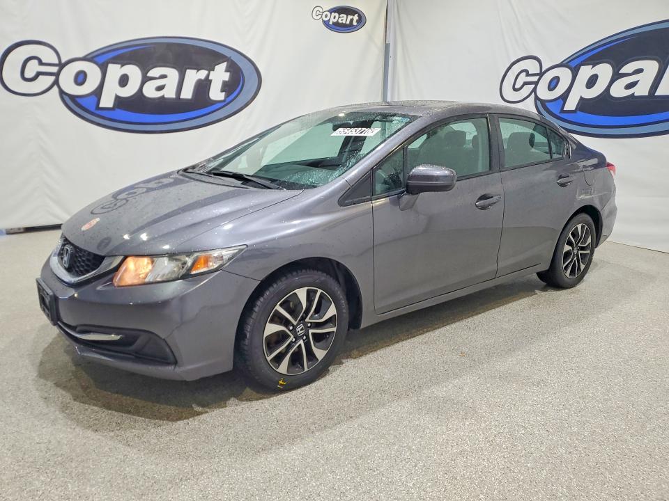 2015 Honda Civic VIN 19XFB2F86FE214214 COPART salvage auction — REAR END, CA - CERTIFICATE OF TITLE, sold $4,050 on 2026-07-09 (photo 1)