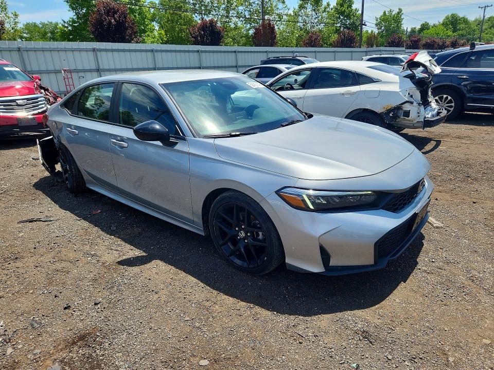 2025 Honda Civic VIN 2HGFE2F52SH511851 COPART salvage auction — REAR END, Ct - Cert Of Title-Salvage, sold $10,100 on 2026-07-31 (photo 4)