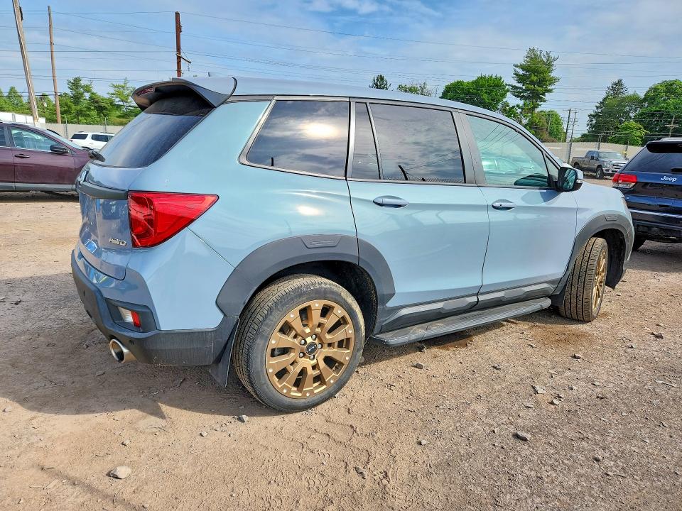 2022 Honda Passport VIN 5FNYF8H54NB031406 COPART salvage auction — SIDE, Pa - Certificate Of Salvage, sold $9,800 on 2026-07-22 (photo 3)