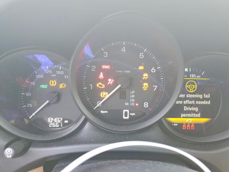 2024 Porsche Macan VIN WP1AA2A50RLB17417 COPART salvage auction — FRONT END, Fl - Certificate Of Destruction, sold $15 on 2026-07-31 (photo 9)