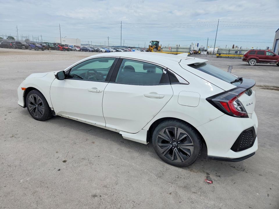 2017 Honda Civic VIN SHHFK7H55HU217844 COPART salvage auction — HAIL, Ok - Cert Of Title-Salvage, sold $5,300 on 2026-07-22 (photo 2)
