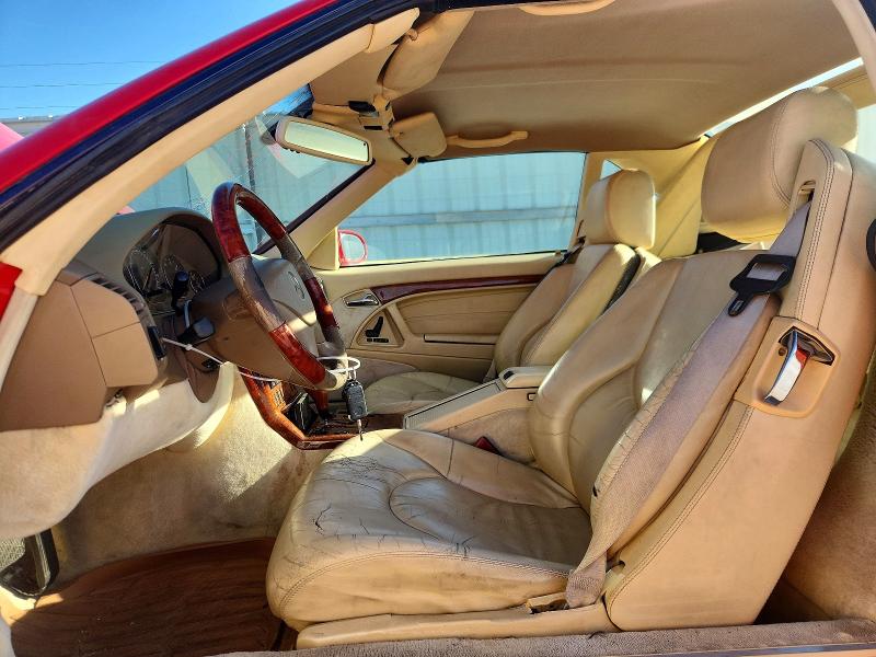 1999 Mercedes-benz Sl-klasse VIN WDBFA68F5XF180777 COPART salvage auction — HAIL, Tx - Certificate Of Title, sold $2,100 on 2026-07-31 (photo 7)