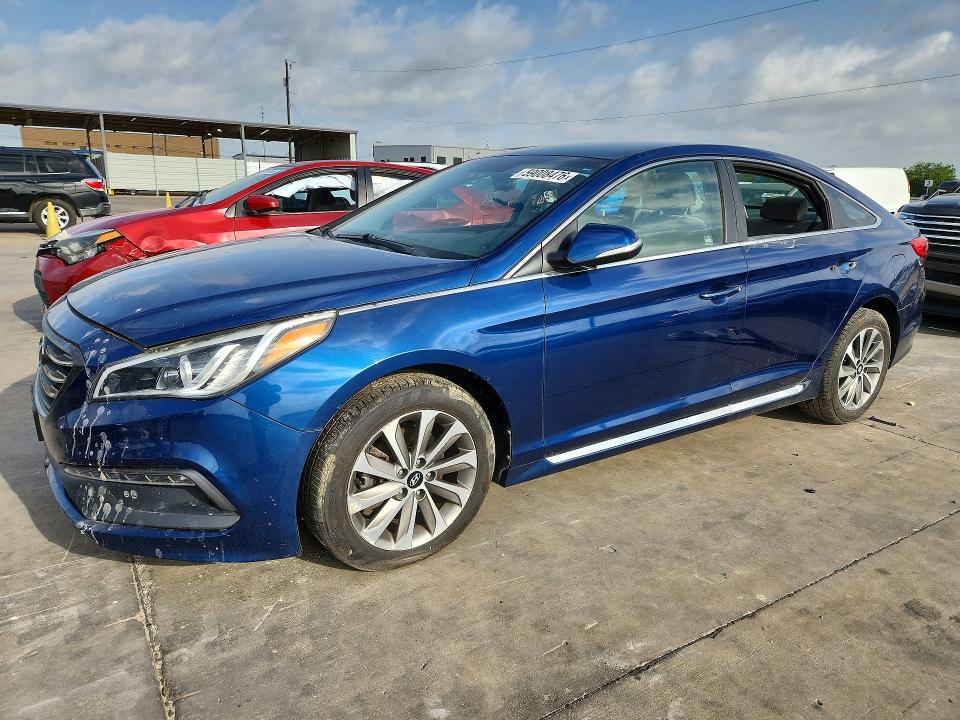 2017 Hyundai Sonata VIN 5NPE34AF2HH539712 COPART salvage auction — Burn Engine, Il - Salvage Certificate, sold $1,550 on 2026-07-09 (photo 1)