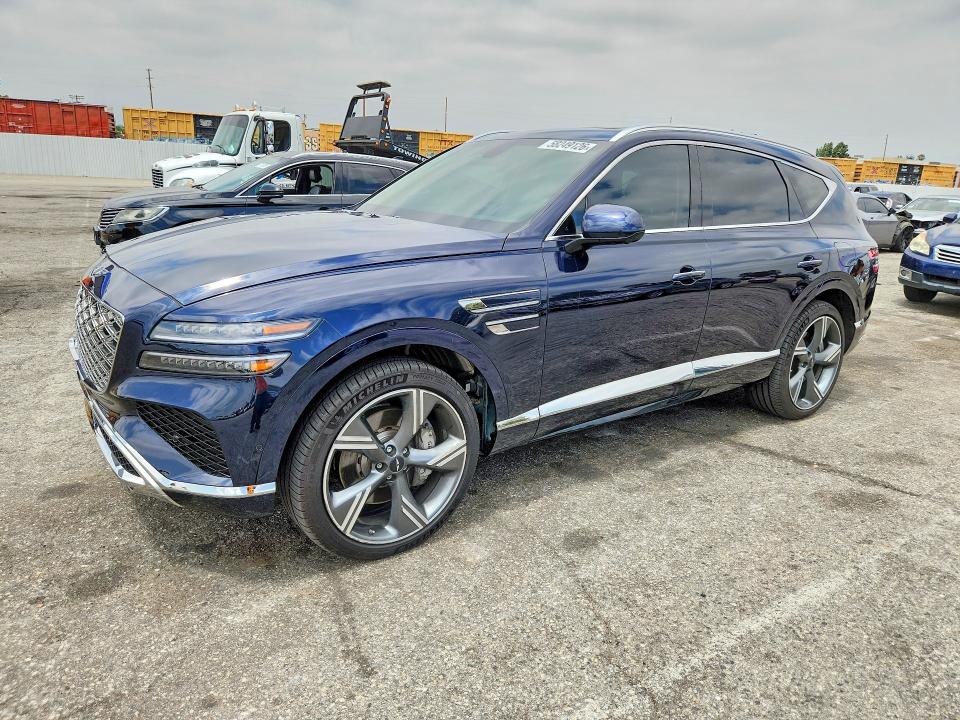 2025 Genesis Gv80 VIN KMUHEESCXSU254221 COPART salvage auction — FRONT END, Ca - Salvage Certificate (P), sold $24,300 on 2026-07-27 (photo 1)