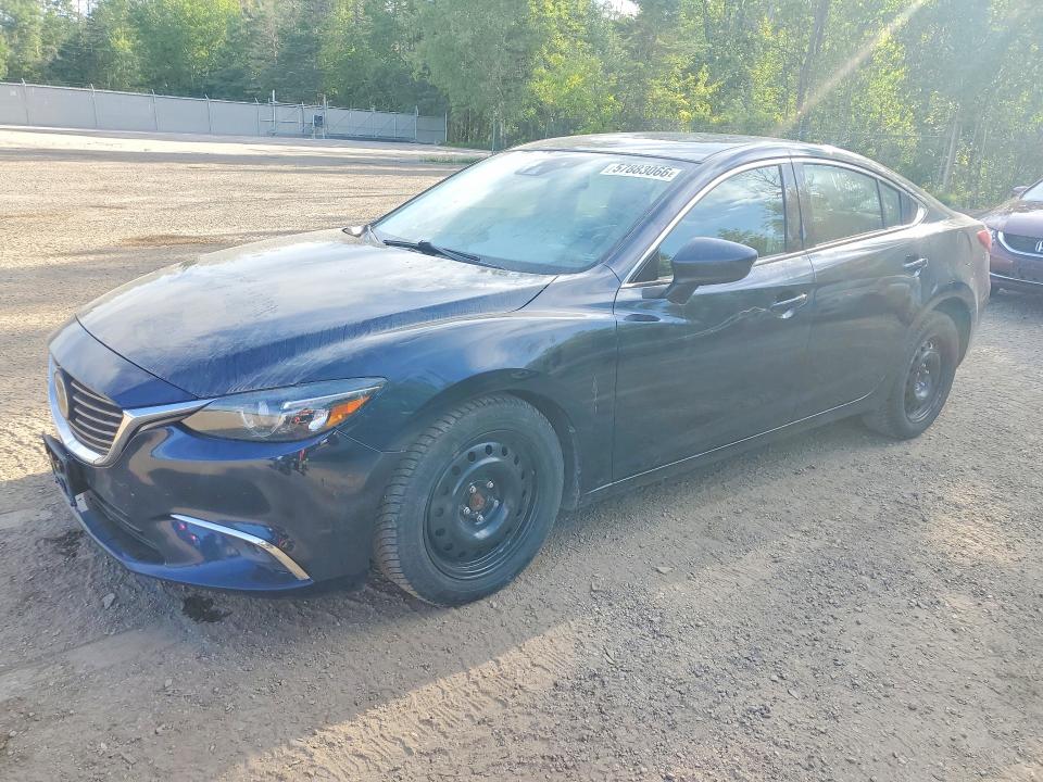 2016 Mazda 6 VIN JM1GJ1W56G1436232 COPART salvage auction — FRONT END, On - Permit No Brand - Unfit, sold $1,700 on 2026-07-30 (photo 1)