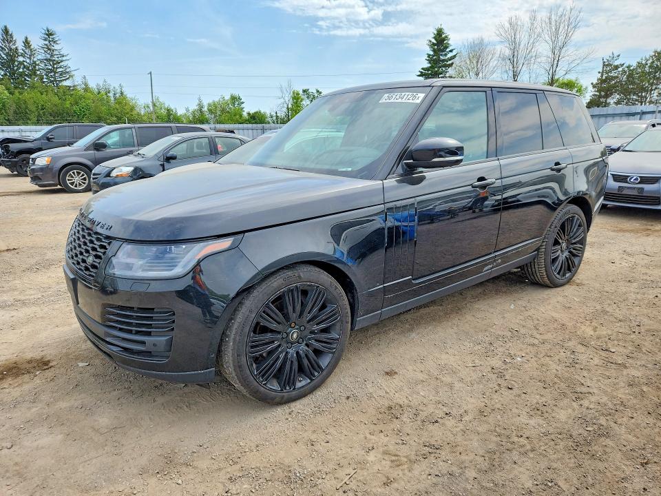 2019 Land rover RANGE ROVER VIN SALGS2RE5KA548259 COPART salvage auction — FRONT END, On - Permit No Brand - Unfit, sold $15,450 on 2026-07-09 (photo 1)