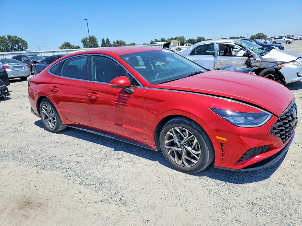 2021 Hyundai Sonata VIN KMHL64JA8MA164442 COPART salvage auction — REAR END, Ca - Salvage Certificate, sold $2,300 on 2026-07-28 (photo 4)