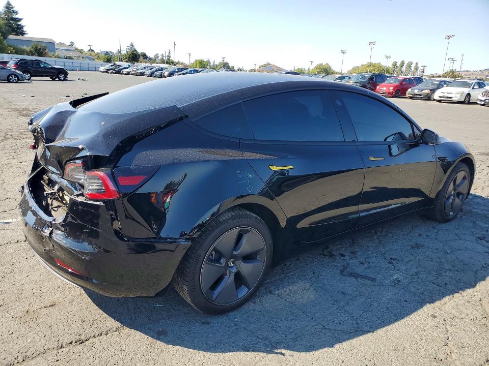 2023 Tesla Model 3 VIN 5YJ3E1EA4PF425772 COPART salvage auction — REAR END, Ca - Salvage Certificate, sold $6,500 on 2026-07-31 (photo 3)