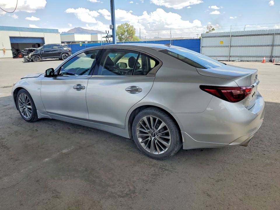 2019 Infiniti Q50 VIN JN1EV7AP2KM512269 COPART salvage auction — HAIL, Tx - Salvage Title-Flood Damage (P), sold $4,600 on 2026-07-14 (photo 2)