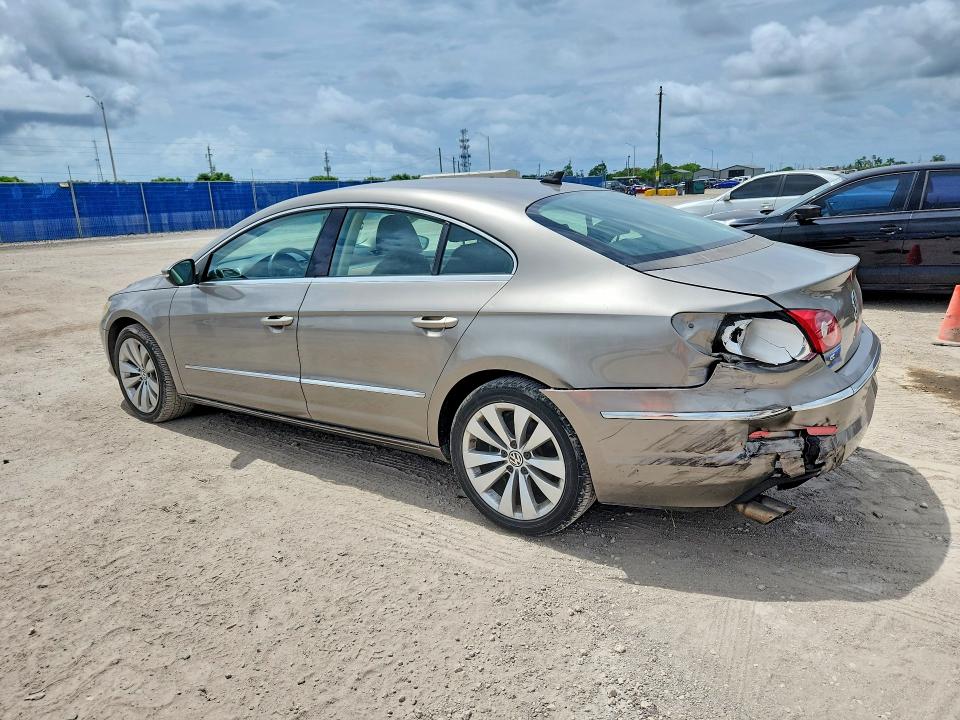 2012 Volkswagen Passat cc VIN WVWMN7ANXCE515391 COPART salvage auction — REAR END, Salvage Title, sold $325 on 2026-08-18 (photo 2)