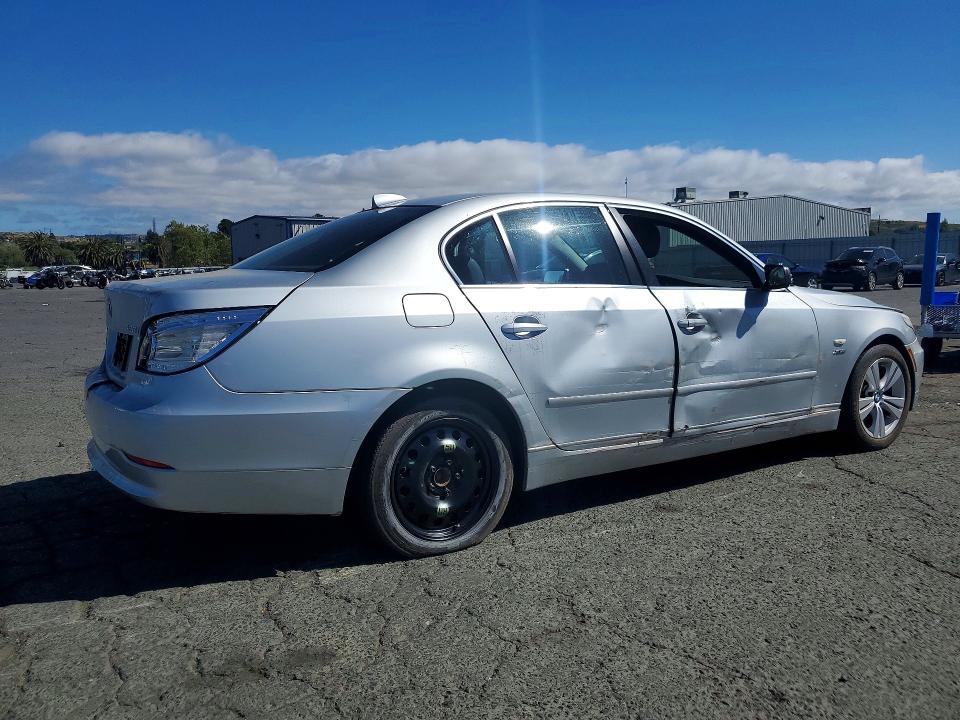 2010 BMW 5er VIN WBANV1C56AC157694 COPART salvage auction — SIDE, Ca - Salvage Certificate, sold $125 on 2026-07-24 (photo 3)