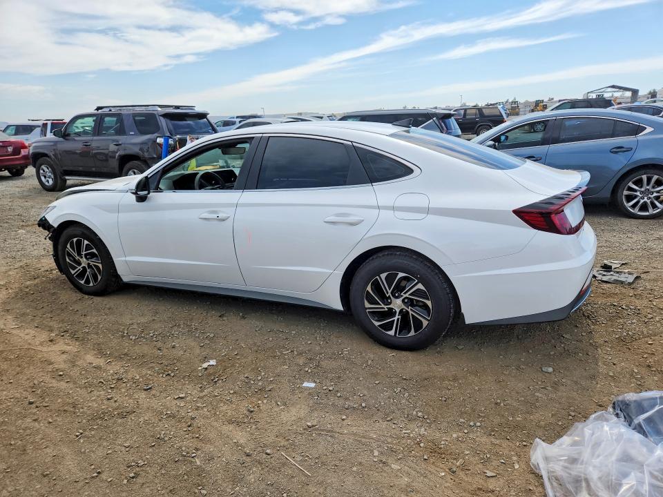 2020 Hyundai Sonata hybrid VIN KMHL24JJ5LA009664 COPART salvage auction — FRONT END, Ca - Salvage Certificate, sold $125 on 2026-07-28 (photo 2)