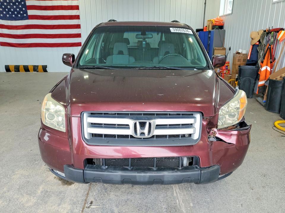 2008 Honda Pilot VIN 5FNYF18388B009998 COPART salvage auction — FRONT END, OH - CERT OF TITLE-SALVAGE, sold $300 on 2026-07-10 (photo 5)