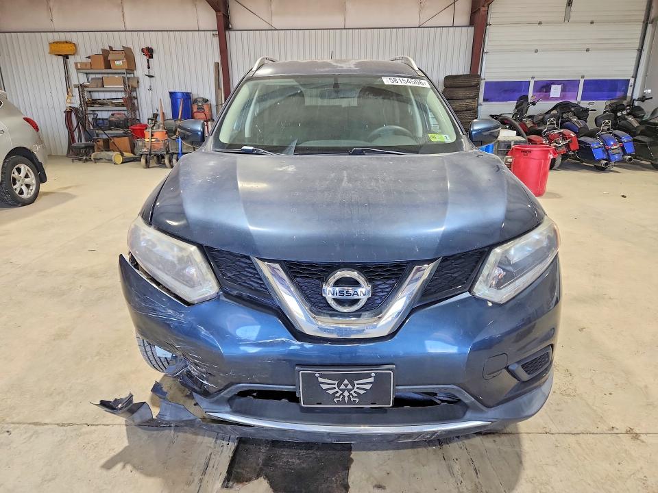 2016 Nissan Rogue VIN KNMAT2MV3GP713716 COPART salvage auction — FRONT END, Pa - Certificate Of Salvage, sold $1,750 on 2026-07-10 (photo 5)