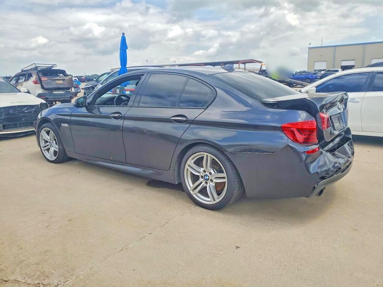 2014 BMW 5 Series VIN WBA5B3C58ED535230 COPART salvage auction — Rear End, TX - SALVAGE VEHICLE TITLE, sold $4,600 on 2026-06-25 (photo 2)