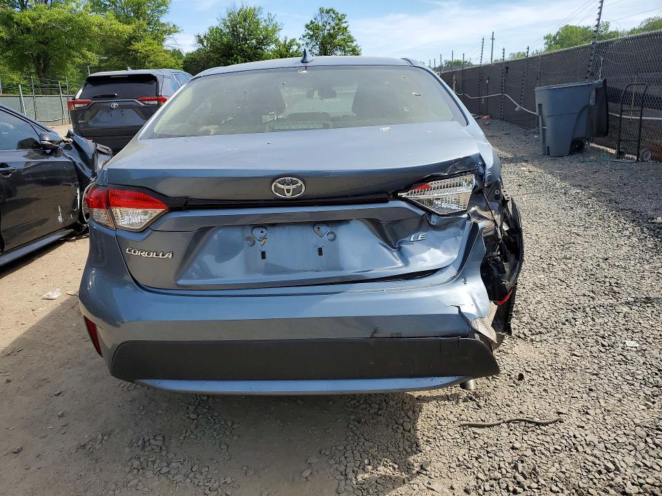 2020 Toyota Corolla VIN JTDEPRAE3LJ104724 COPART salvage auction — REAR END, Salvage Title, sold $4,500 on 2026-07-09 (photo 6)