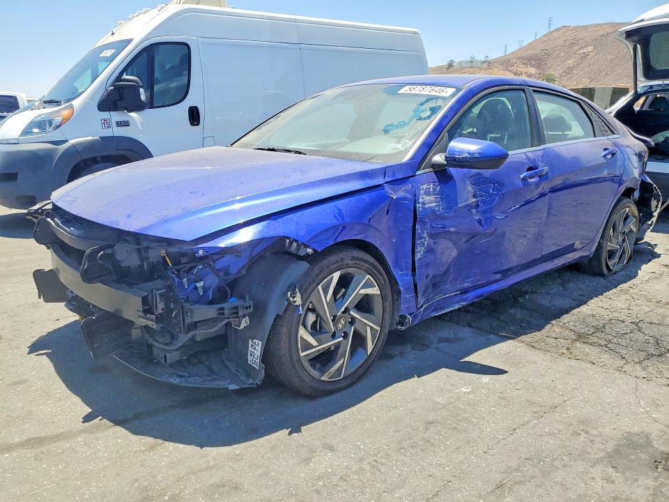 2025 Hyundai Elantra VIN KMHLS4DG0SU963347 COPART salvage auction — FRONT END, Fl - Cert Of Title Slvg Rebuildable (P), sold $5,700 on 2026-07-23 (photo 1)