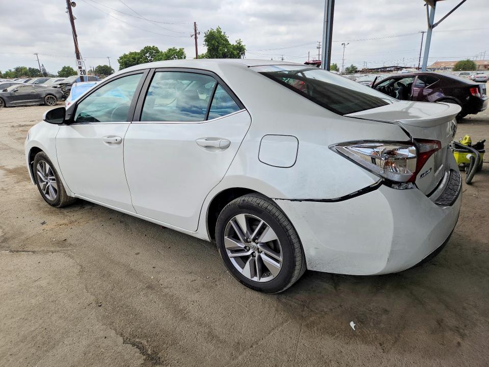 2014 Toyota Corolla VIN 5YFBPRHE0EP121584 COPART salvage auction — REAR END, Ca - Salvage Certificate, sold $3,950 on 2026-07-13 (photo 2)