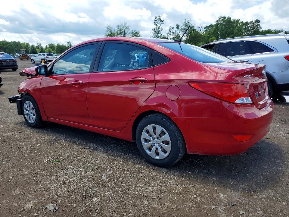 2016 Hyundai Accent VIN KMHCT4AE9GU058550 COPART salvage auction — FRONT END, Oh - Cert Of Title-Salvage, sold $450 on 2026-07-09 (photo 2)
