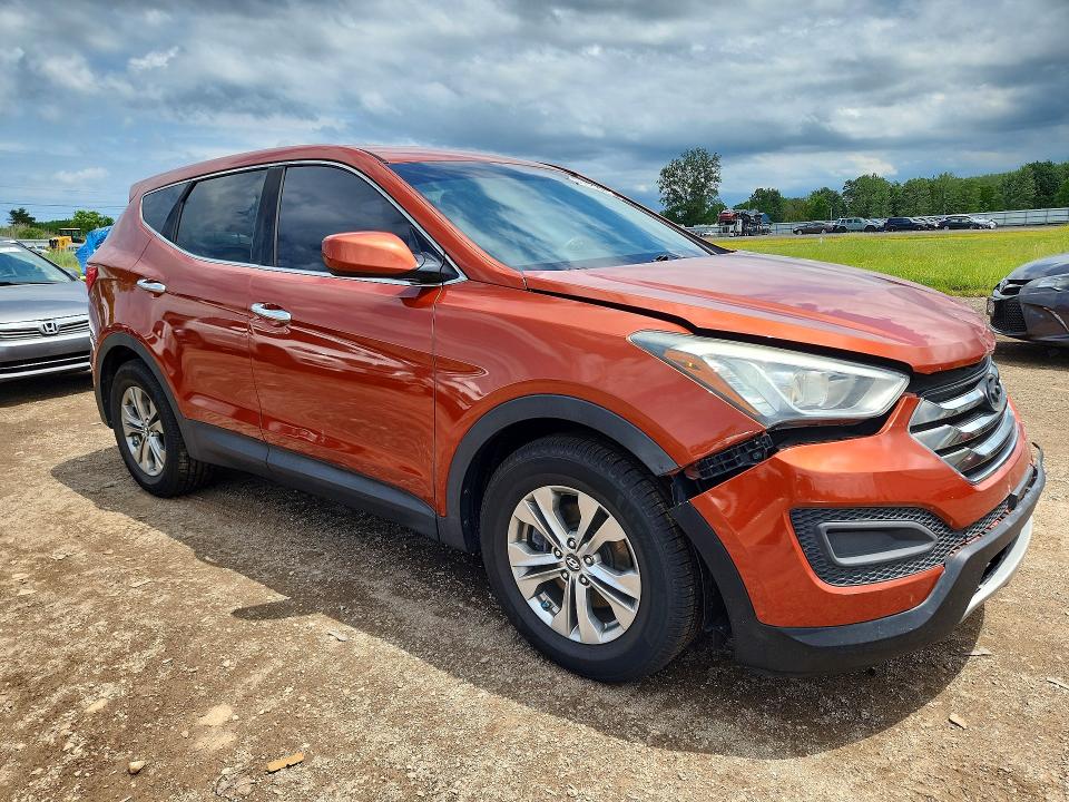 2014 Hyundai Santa fe VIN 5XYZT3LB7EG132705 COPART salvage auction — FRONT END, Oh - Cert Of Title-Salvage, sold $1,800 on 2026-07-02 (photo 4)