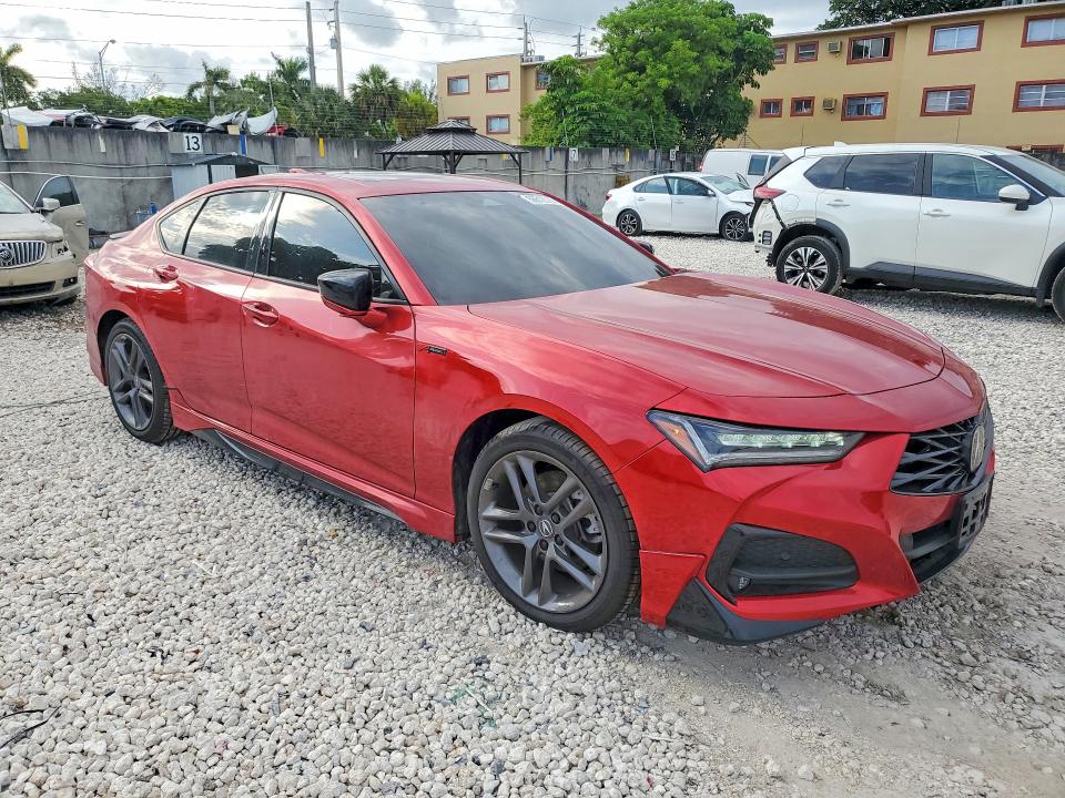 2025 Acura Tlx VIN 19UUB6F5XSA002841 COPART salvage auction — MINOR DENT/SCRATCHES, Ny - Mv-907A Salvage Certificate, sold $24,100 on 2026-07-21 (photo 4)