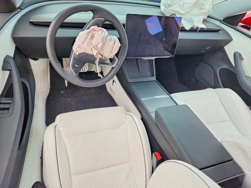 2024 Tesla Model 3 VIN 5YJ3E1ET5RF830219 COPART salvage auction — FRONT END, Tx - Salvage Vehicle Title, sold $16,100 on 2026-07-27 (photo 8)
