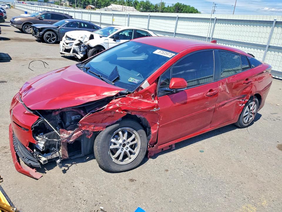 2018 Toyota Prius VIN JTDKBRFU3J3066480 COPART salvage auction — FRONT END, Pa - Cert Of Salv-R=Reconstructed, sold $2,100 on 2026-07-14 (photo 1)