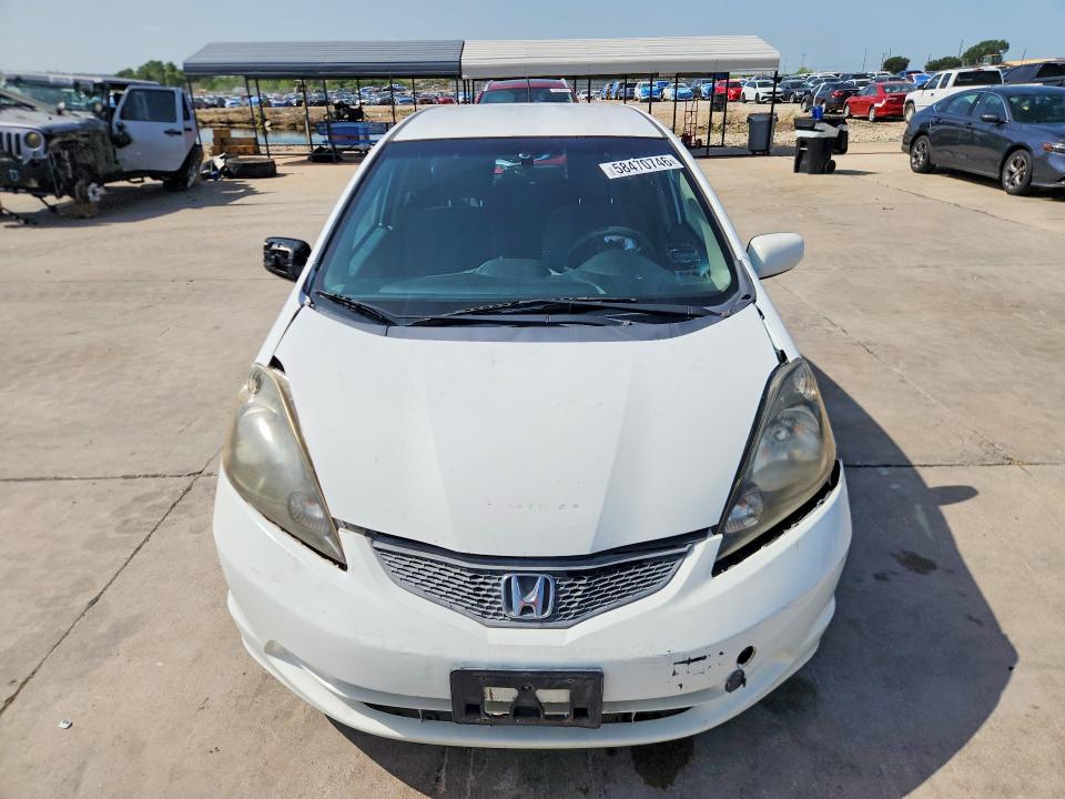 2012 Honda Fit VIN JHMGE8H37CC026920 COPART salvage auction — FRONT END, Tx - Salvage Vehicle Title, sold $300 on 2026-07-13 (photo 5)