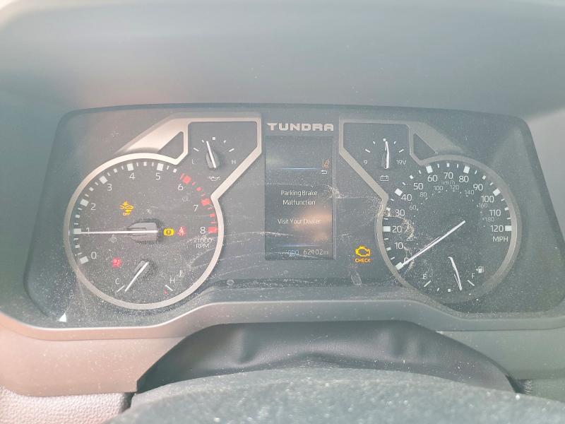 2022 Toyota Tundra VIN 5TFLA5AB1NX001793 COPART salvage auction — REAR END, Tx - Certificate Of Title, sold $13,300 on 2026-07-02 (photo 9)