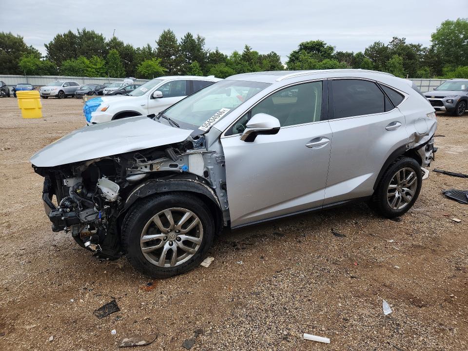 2016 Lexus Nx VIN JTJBARBZ7G2055398 COPART salvage auction — FRONT END, Il - Salvage Certificate, sold $4,900 on 2026-07-07 (photo 1)
