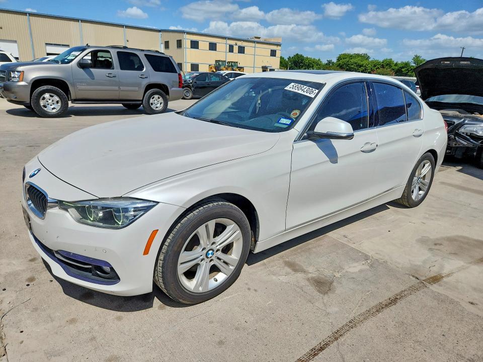 2017 BMW 3er VIN WBA8B9G54HNU48482 COPART salvage auction — SIDE, TX - SALVAGE VEHICLE TITLE (P), sold $3,150 on 2026-07-16 (photo 1)