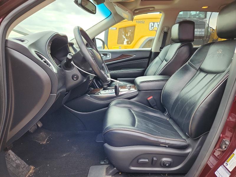 2014 Infiniti VIN 5N1AL0MMXEC527988 COPART salvage auction — FRONT END, Ab - Bos - Salvage, sold $450 on 2026-07-23 (photo 7)