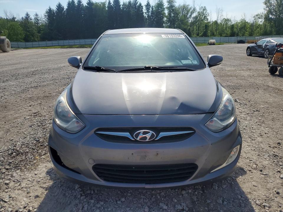 2013 Hyundai Accent VIN KMHCU5AE3DU138358 COPART salvage auction — REAR END, Ny - Mv-907A Salvage Certificate, sold $500 on 2026-07-20 (photo 5)